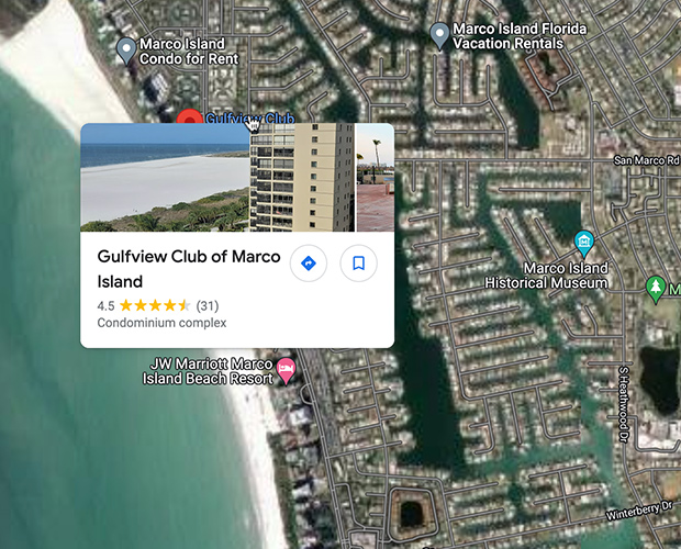 Gulfview Condominiums Google Maps Photo